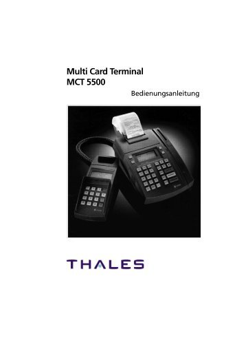 Multi Card Terminal MCT 5500 - POS-Cash