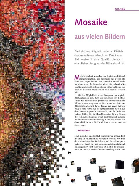 Mosaike aus vielen Bildern - POS+SIGN