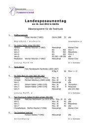 Landesposaunentag - Posaunendienst in der EKBO