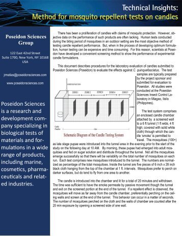 Technical Insights: Method for mosquito repellent tests on candles