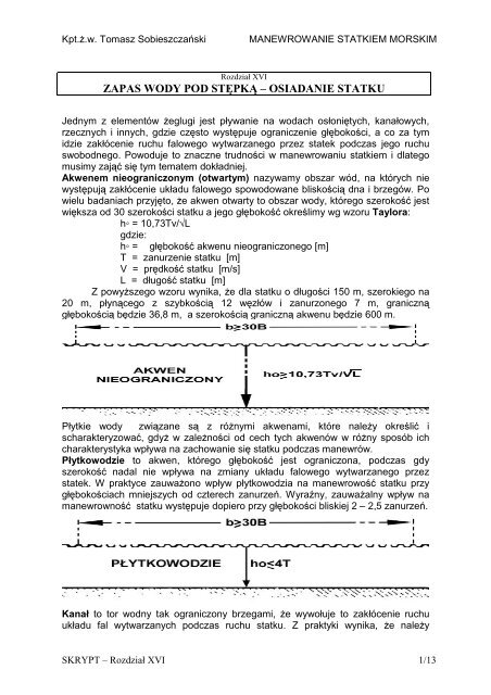 ZAPAS WODY POD STÄPKÄ â OSIADANIE STATKU - posejdon