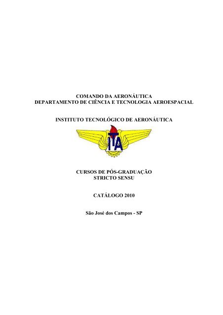Catálogo 2010 - Pós-Graduação - ITA