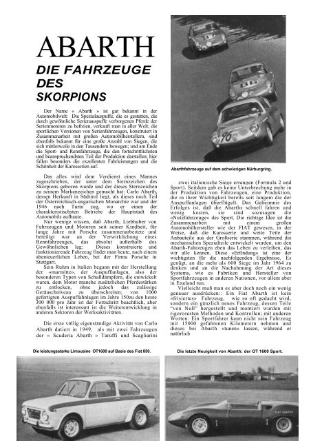 automobile club torino 1965 Pagina 1 di 6 - Abarth-e-Co