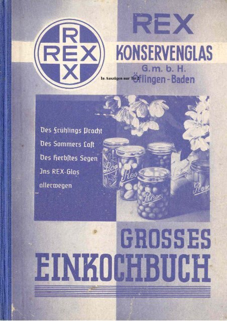 Rex Einkochbuch Teil 2 - Abarth-e-Co