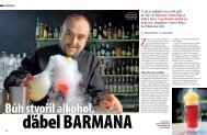 U nás je nejlepší a na světě patří do Top 10. Barman Achim Šipl je ...