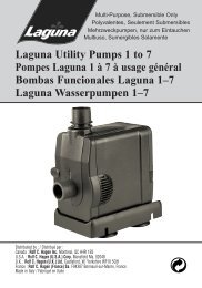 Utility Pumps - 1 - 7 Manual - Hagen - Rolf C. Hagen Inc.