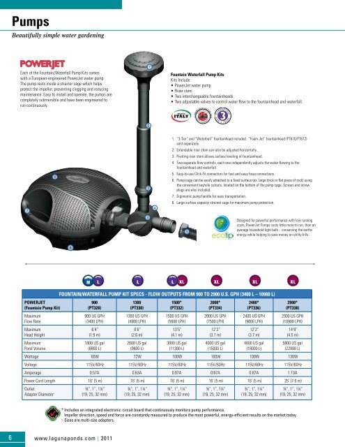 2011 Catalog - Lagunaponds.com