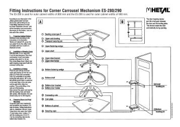 Fitting Instructions for Corner Carrousel Mechanism ES ... - LBA Thivel