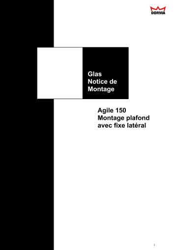 Glas Notice de Montage Agile 150 Montage plafond ... - LBA Thivel