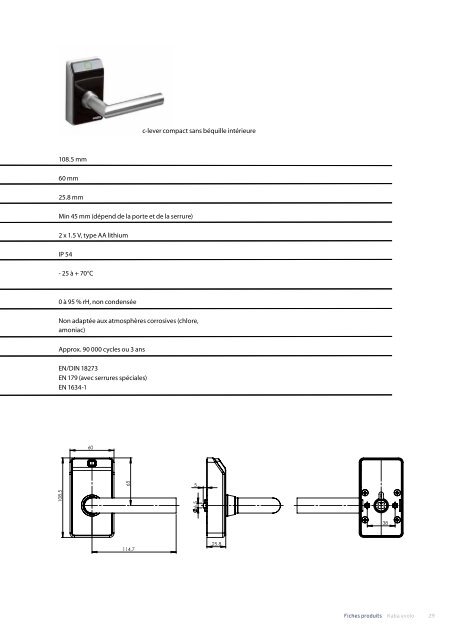 Catalogue Kaba Evolo - Courant faible et automatismes