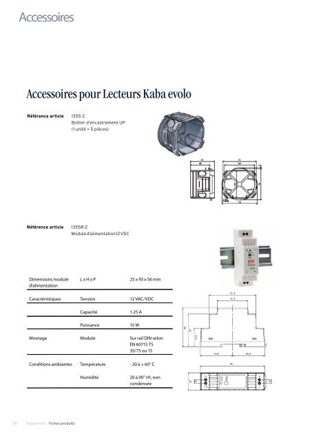 Catalogue Kaba Evolo - Courant faible et automatismes