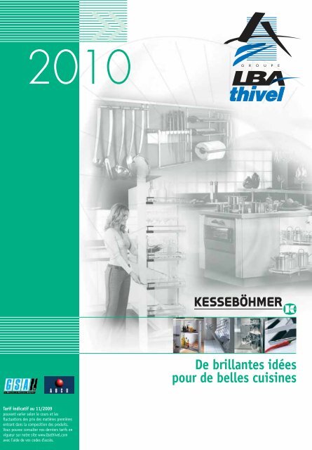 Notre catalogue/tarif Kessebohmer 2010 - LBA Thivel
