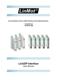 LinUDP Interface - LinMot