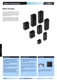 Motor Accessories Motor Flanges - LinMot