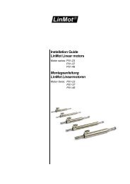 Installation Guide LinMot Linear motors Montageanleitung LinMot ...