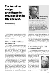 Zur Korrektur einiger grundlegender IrrtÃ¼mer Ã¼ber ... - Hiv-therapie.org