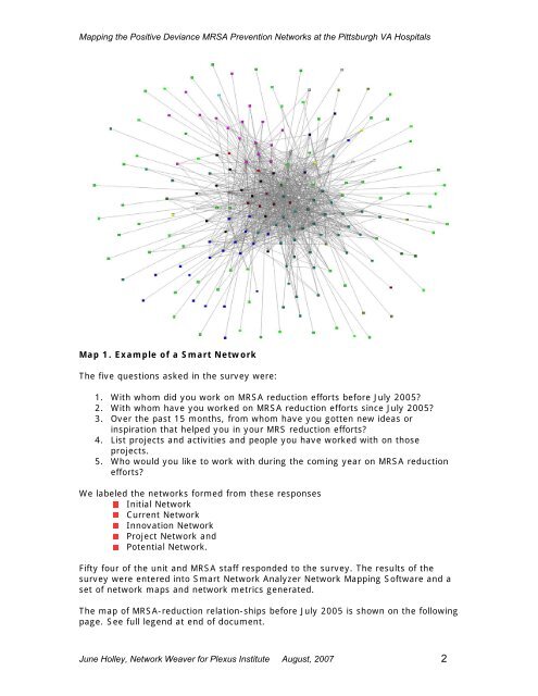 Mapping the Positive Deviance MRSA Prevention Networks at the ...