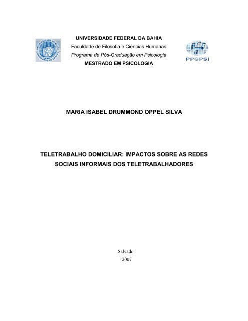 impactos sobre as redes sociais informais dos teletrabalhadores