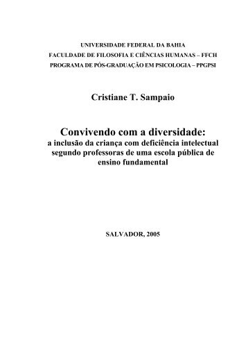 Convivendo com a diversidade: - Programa de PÃ³s-GraduaÃ§Ã£o em ...