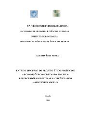 Entre o Discurso do Projeto Ãtico PolÃ­tico e as CondiÃ§Ãµes Concretas ...