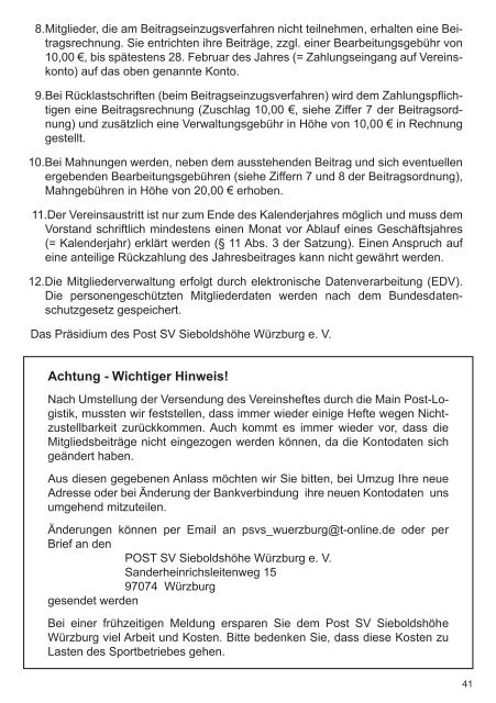 Klick HIER - Post SV Sieboldshöhe Würzburg