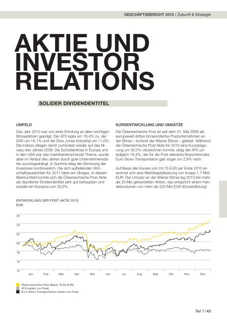 Jahresfinanzbericht - Ãsterreichische Post AG