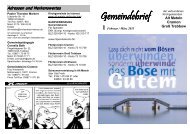 zum Gemeindebrief Februar - März 2011 - Gemeinde Alt Meteln