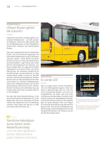 Leistungsbericht 2012 - PostBus