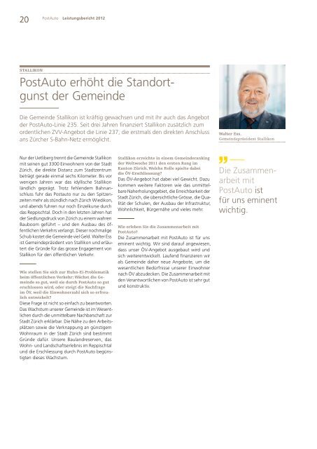 Leistungsbericht 2012 - PostBus