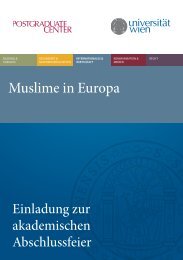 Muslime in Europa - Postgraduate Center