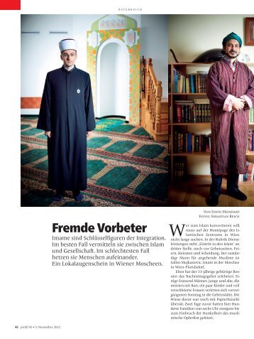 Fremde Vorbeter. Imame sind SchlÃ¼sselfiguren der Integration