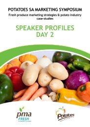 sPeaker ProFiles Day 2 - Potatoes South Africa