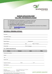Post Grad Application Form - Potatoes South Africa