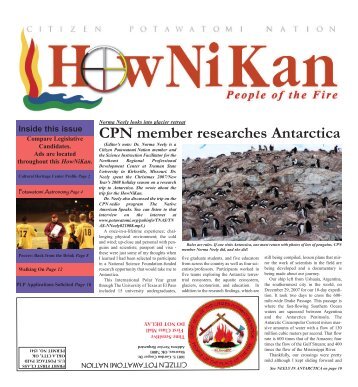 Newspaper Vol. 29 No. 3 - March 2008 - Citizen Potawatomi Nation