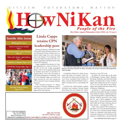 August 2010 - Citizen Potawatomi Nation