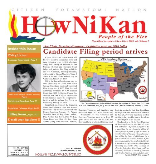 November 2009 - Citizen Potawatomi Nation