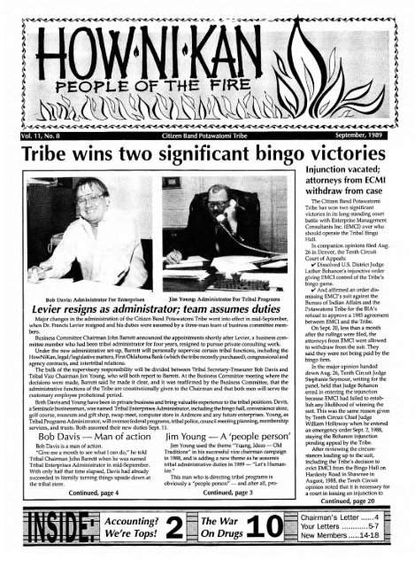 Sac and fox bingo