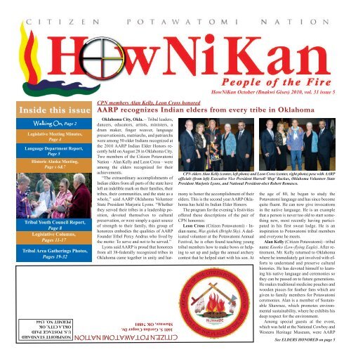 October 2010 - Citizen Potawatomi Nation