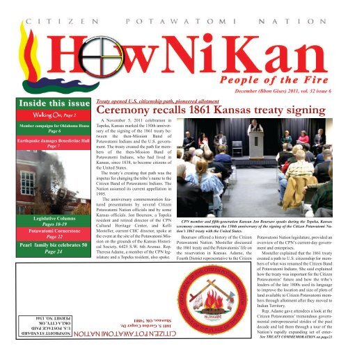 December 2011 - Citizen Potawatomi Nation