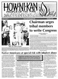 Chairman urges to write Congress - Citizen Potawatomi Nation