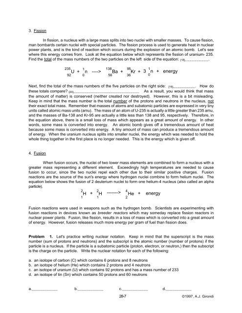 Active Learning In Chemistry Education - Potomac School