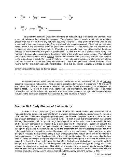 Active Learning In Chemistry Education - Potomac School