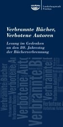 Verbrannte BÃ¼cher, Verbotene Autoren - Potsdam bekennt Farbe