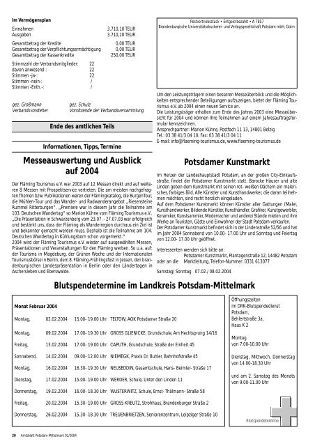 Amtsblatt - Landkreis Potsdam-Mittelmark