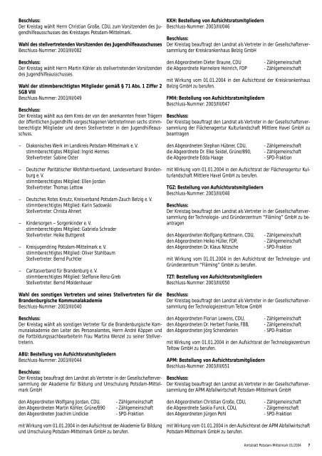 Amtsblatt - Landkreis Potsdam-Mittelmark