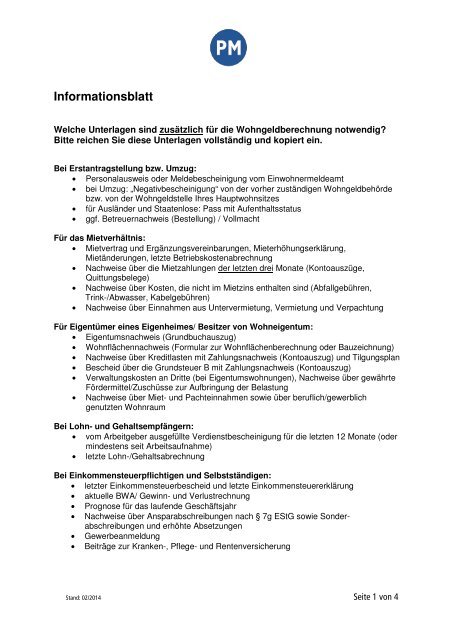 Informationsblatt Landkreis Potsdam Mittelmark