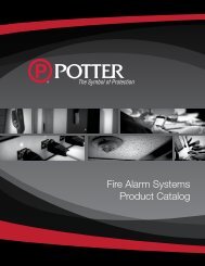 Fire Alarm Systems Product Catalog - Potter Electric Signal ...