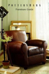 Furniture Guide Pottery Barn