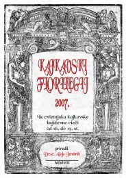 Kajkavski florilegij - POU Zelina