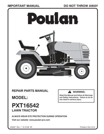 Poulan Service Manuals Pb22h54bf